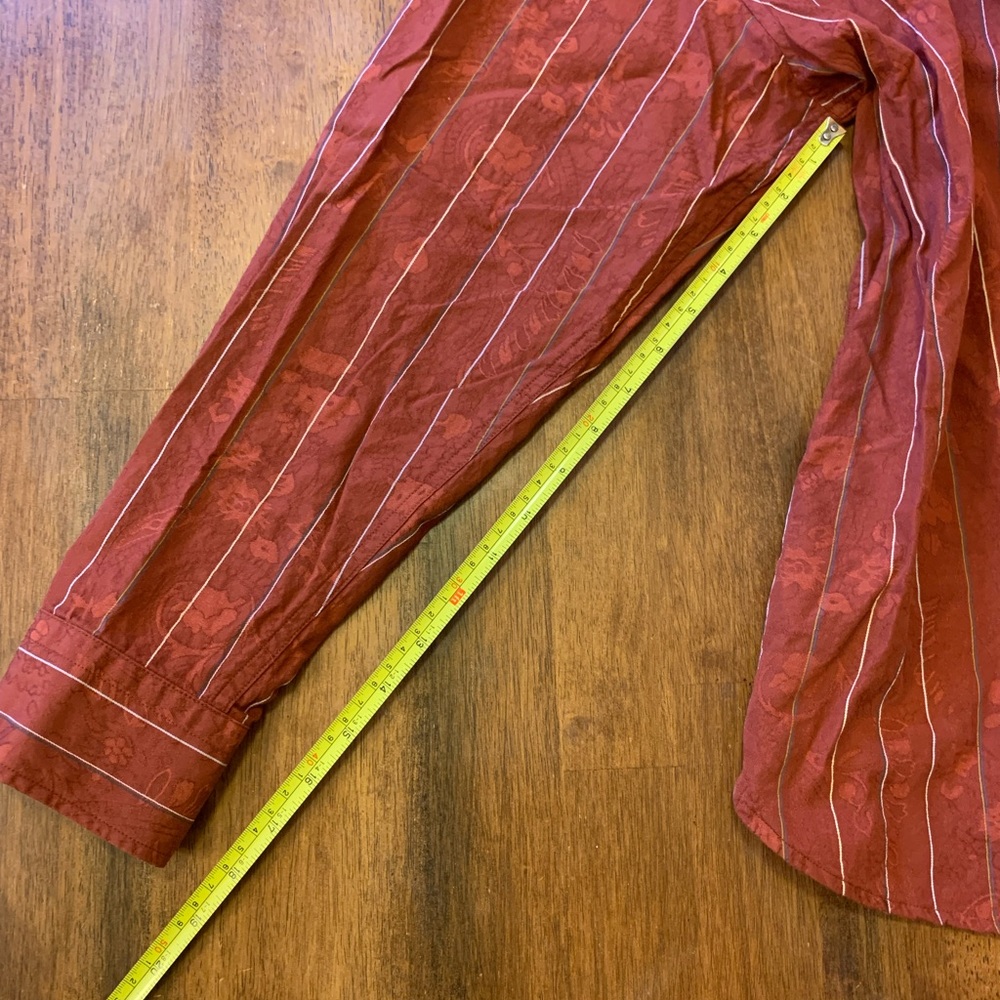 Tommy Bahama Button Up Mens Large Rust Orange Col… - image 3